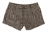 Short en coton et lin à pois noirs et blancs de Dolce &amp; Gabbana