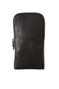 Portefeuille multi-kits Dolce &amp; Gabbana en cuir noir à double sangle