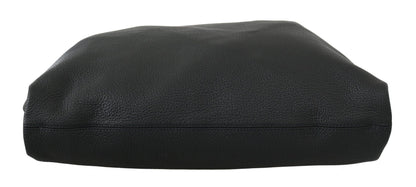 Sac fourre-tout de voyage en cuir noir Dolce &amp; Gabbana #DGFAMILY