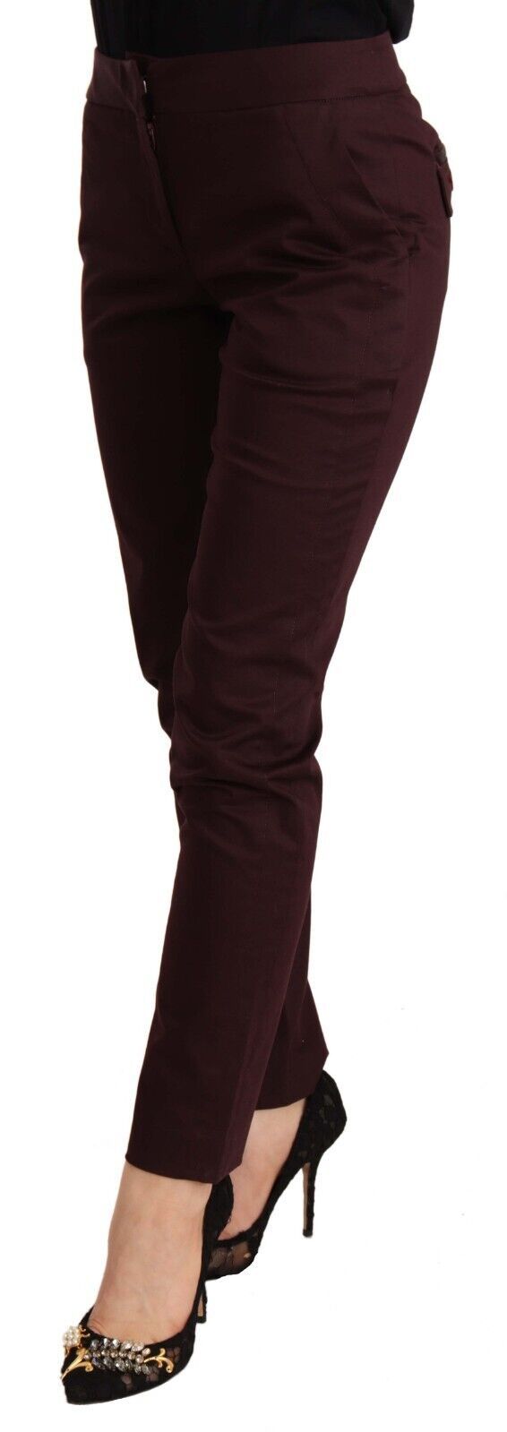 Just Cavalli Pantalon Skinny Femme Taille Moyenne Marron