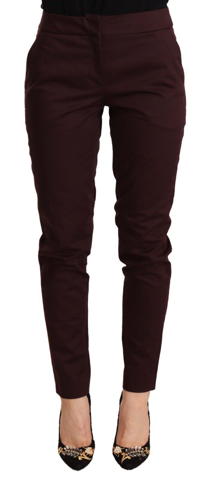 Just Cavalli Pantalon Skinny Femme Taille Moyenne Marron
