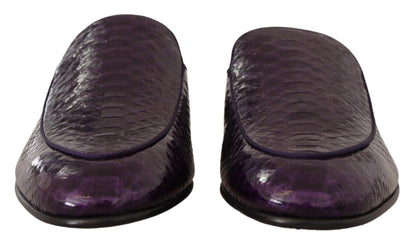 Escarpins compensés en cuir exotique violet de Dolce & Gabbana