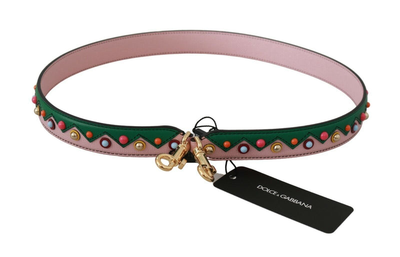 Accessoire de sac à main Dolce & Gabbana en cuir rose à bandoulière