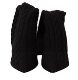 Dolce & Gabbana Black Stretch Socks Knee High Booties