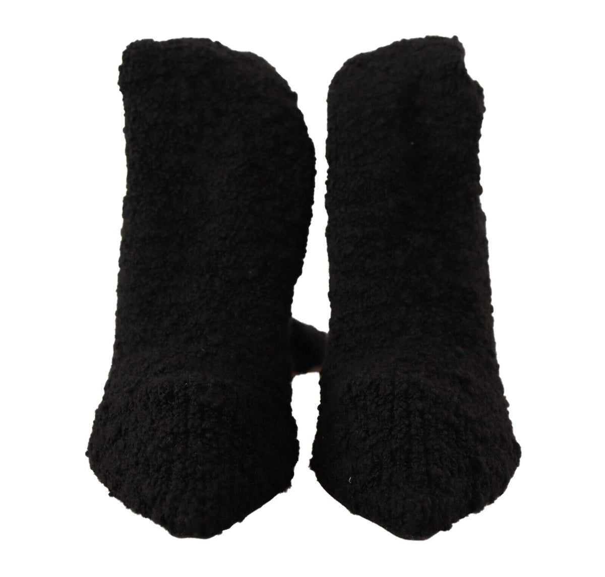 Dolce & Gabbana Black Stretch Socks Knee High Booties