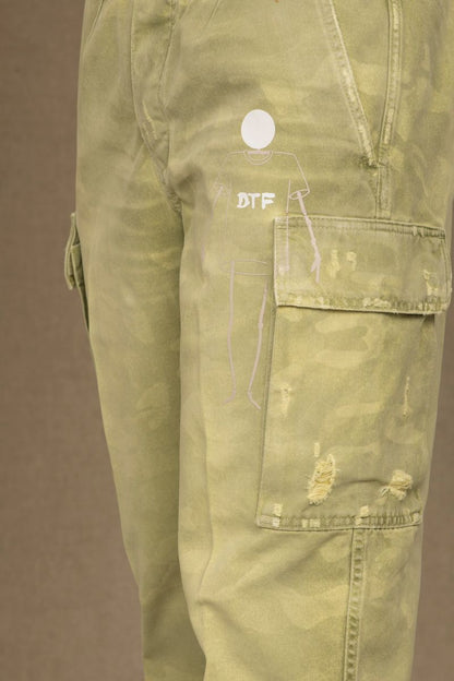 Jeans homme en coton vert Don The Fuller