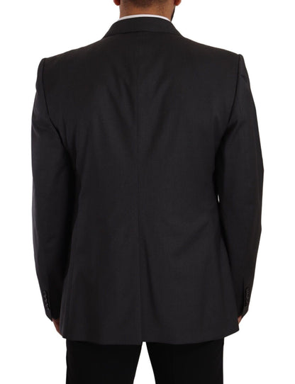 Dolce & Gabbana, blazer SICILIA gris à double boutonnage, 2 pièces