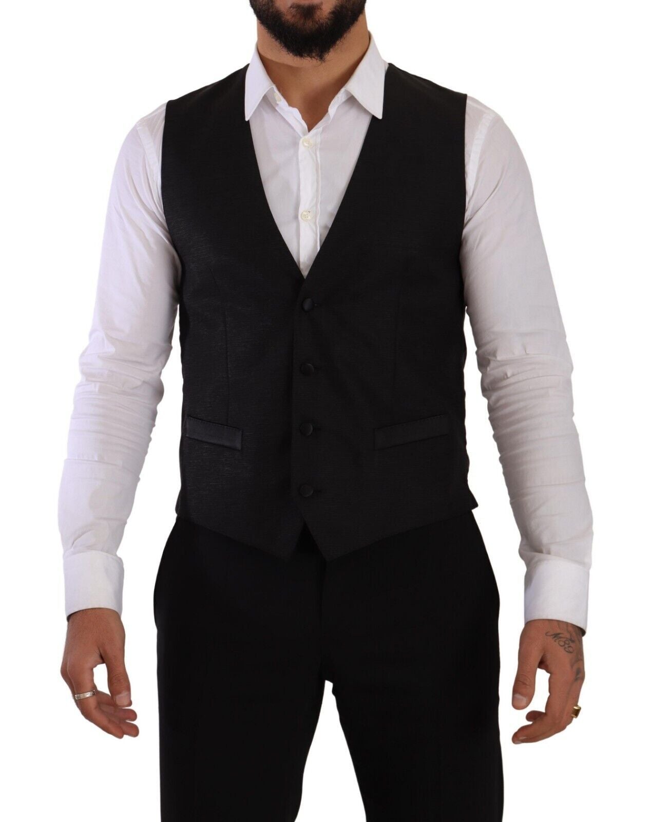 Dolce & Gabbana Blazer SICILIA Noir, coupe ajustée, 2 pièces