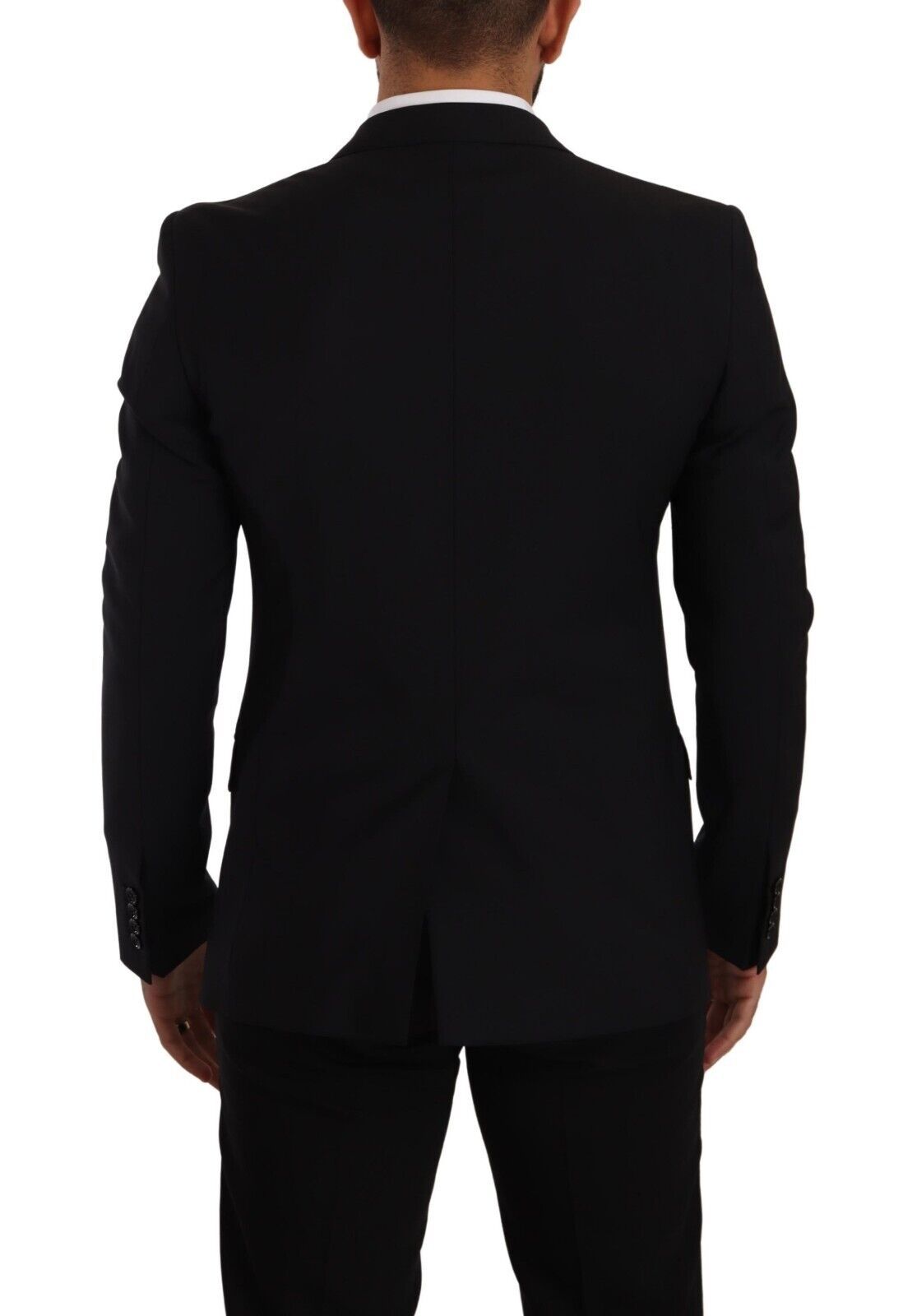Gilet noir ajusté à 2 boutons Dolce & Gabbana, modèle MARTINI.