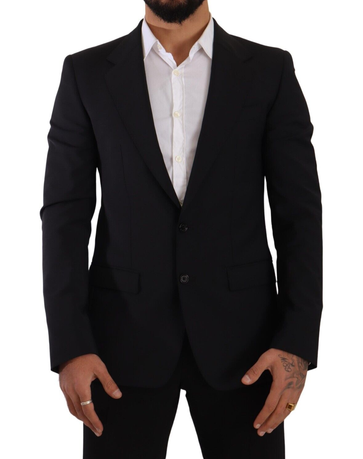 Dolce & Gabbana MARTINI Blazer - Black Slim Fit 2 Button