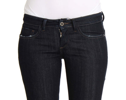 Costume National - Jeans slim en coton stretch bleu