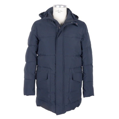 Veste à capuche pour homme bleu marine de Emilio Romanelli