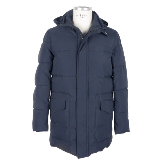 Veste à capuche pour homme bleu marine de Emilio Romanelli