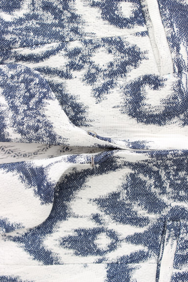 Veste de costume blazer bleu et blanc de Christian Pellizzari