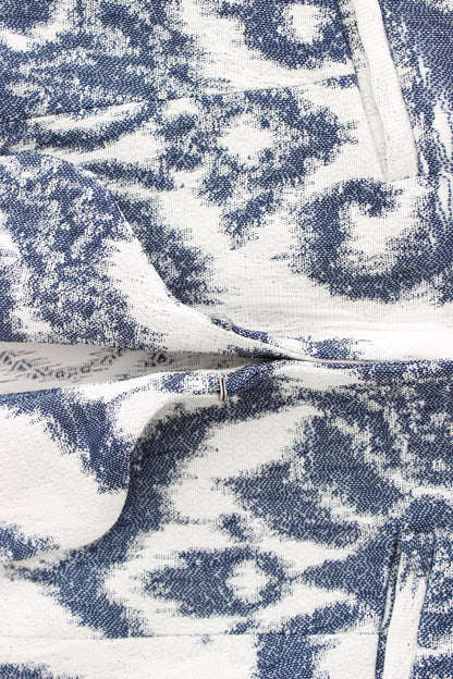 Veste de costume blazer bleu et blanc de Christian Pellizzari