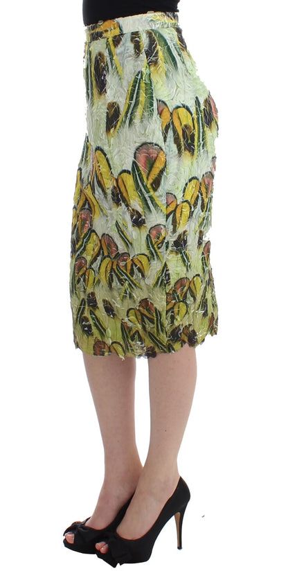 Jupe crayon en organza multicolore de Lanre Da Silva Ajayi
