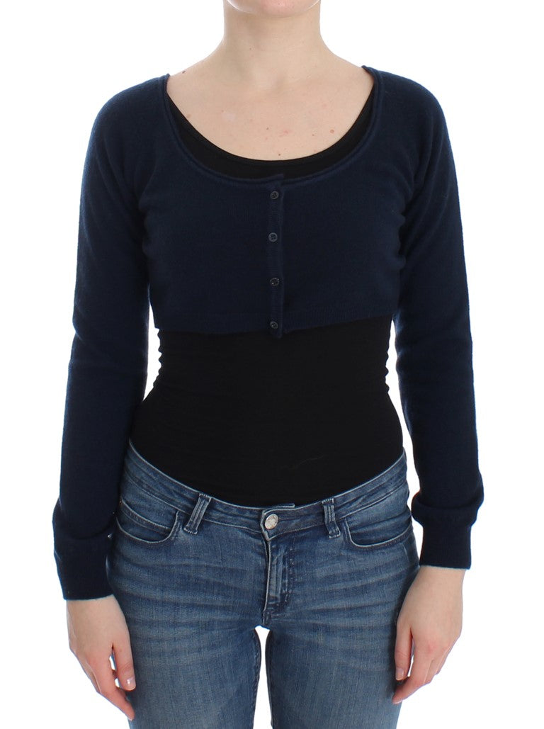 Cardigan en cachemire bleu Ermanno Scervino