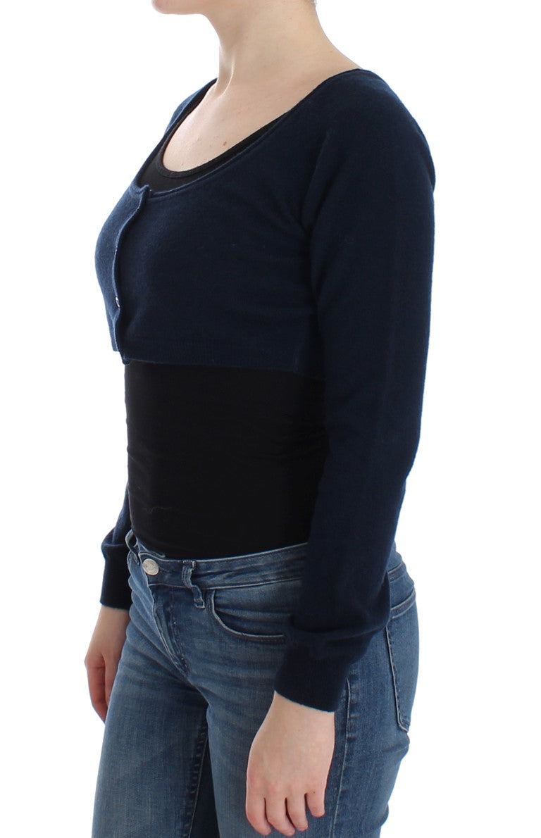 Cardigan en cachemire bleu Ermanno Scervino
