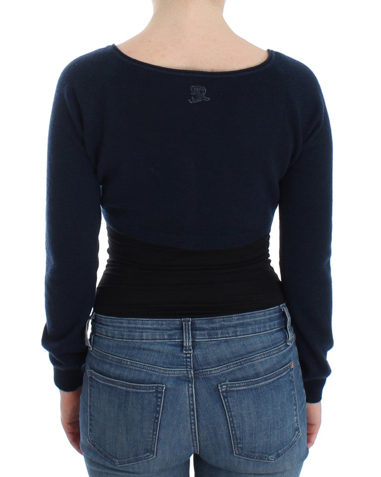 Cardigan en cachemire bleu Ermanno Scervino