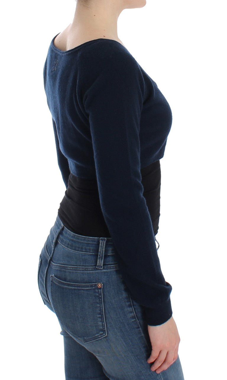 Cardigan en cachemire bleu Ermanno Scervino