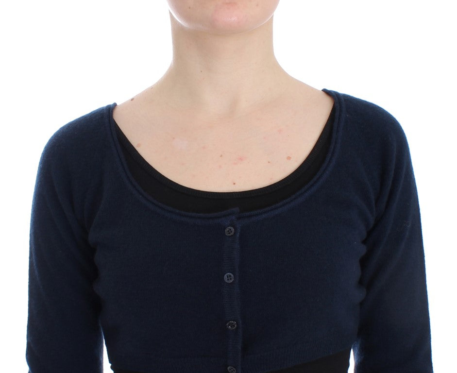 Cardigan en cachemire bleu Ermanno Scervino