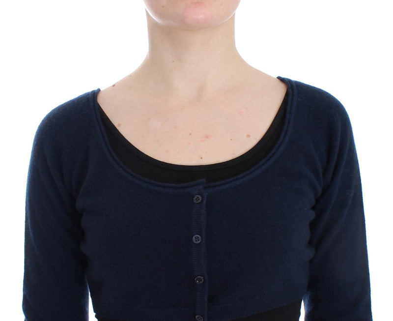 Cardigan en cachemire bleu Ermanno Scervino