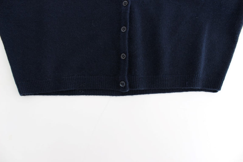 Cardigan en cachemire bleu Ermanno Scervino
