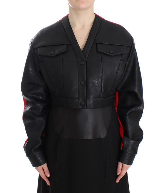 KAALE SUKTAE Veste bomber courte et cintrée noire