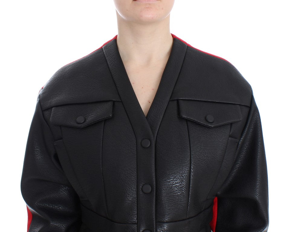 KAALE SUKTAE Veste bomber courte et cintrée noire