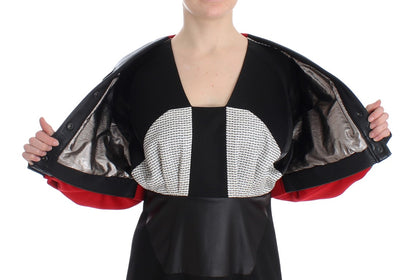 KAALE SUKTAE Veste bomber courte et cintrée noire