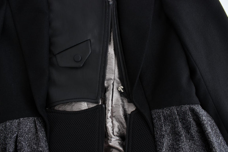 Veste blazer courte noire, veste motard KAALE SUKTAE
