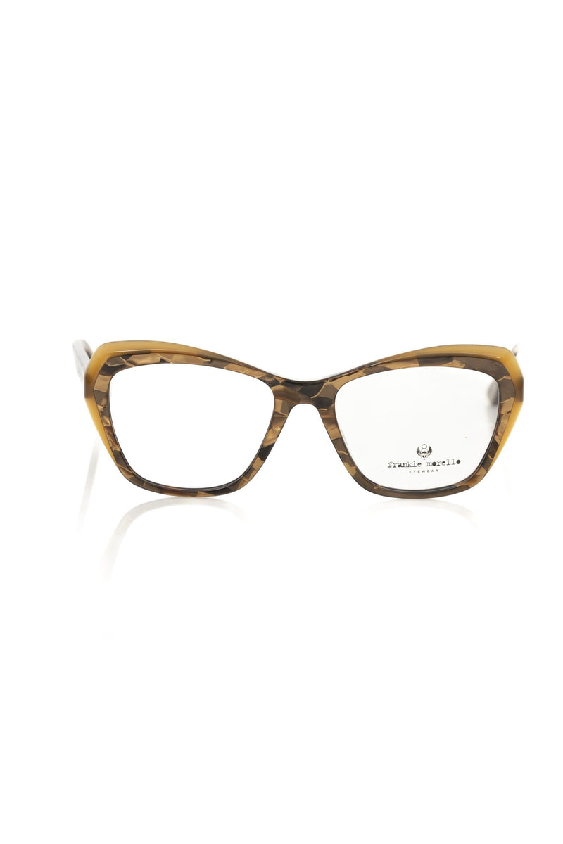 Monture de lunettes Frankie Morello Beige en Acétate pour Femmes