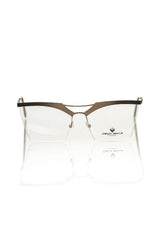 Frankie Morello Gold Metallic Clubmaster Women's Eyeglass Frame