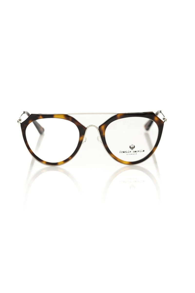 Frankie Morello Brown Acetate Women Frame - Aviator Style
