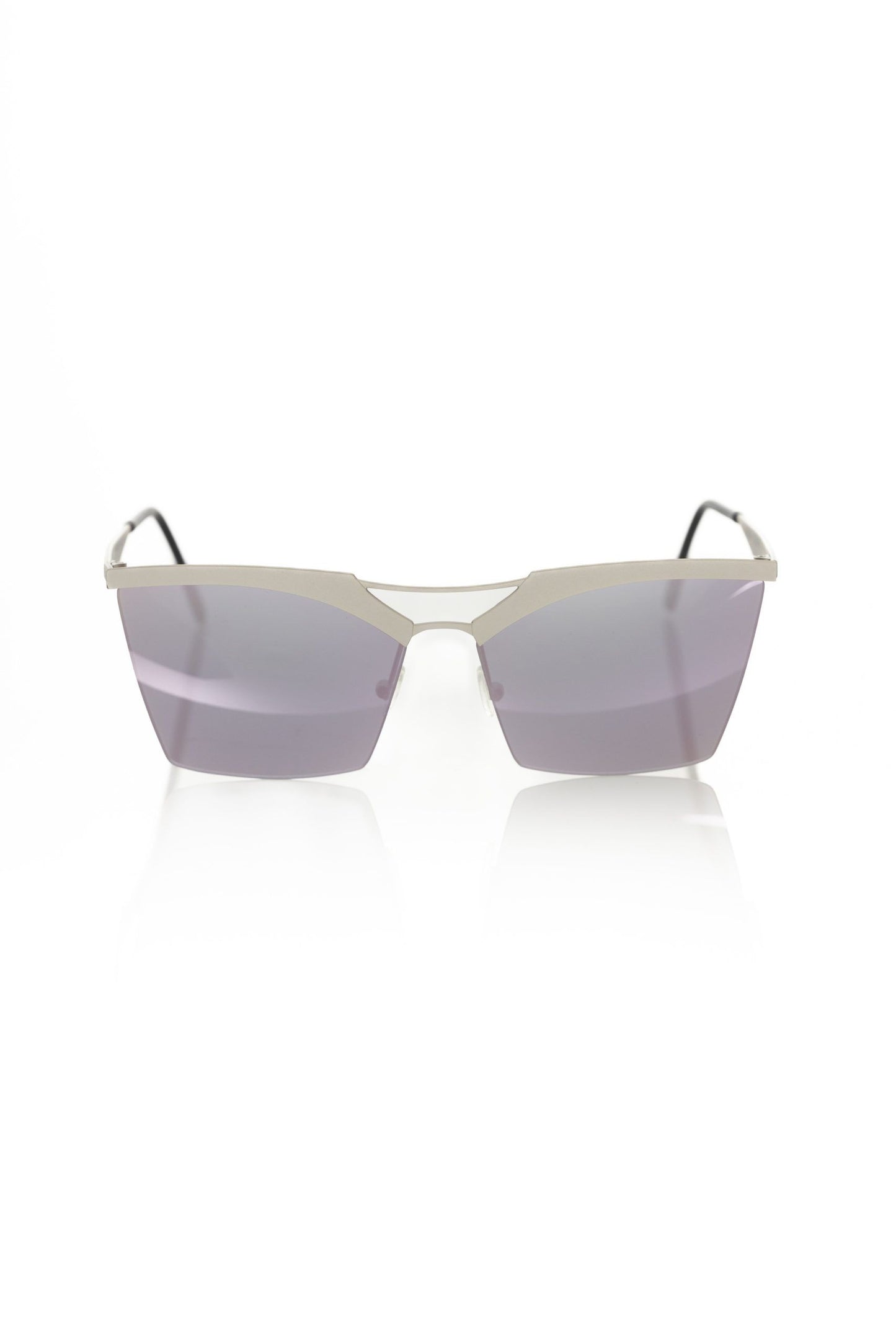 Lunettes de soleil argentées métallisées pour femme Frankie Morello