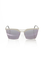 Lunettes de soleil Femme Frankie Morello Argent Métallique - Modèle Clubmaster