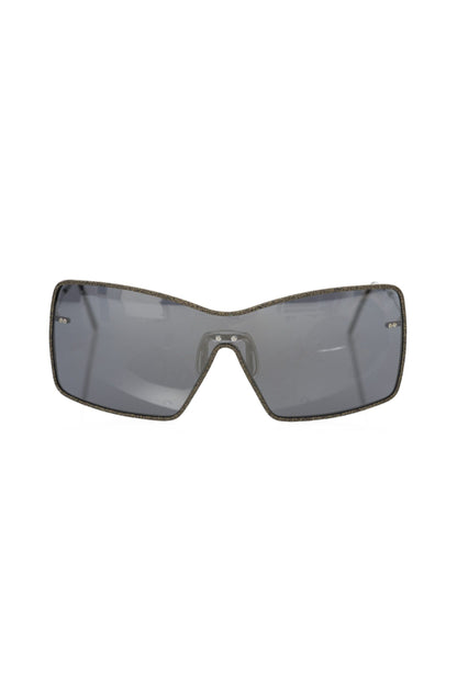 Lunettes de soleil noires métallisées pour femme Frankie Morello