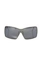 Lunettes de soleil noires métallisées pour femme Frankie Morello