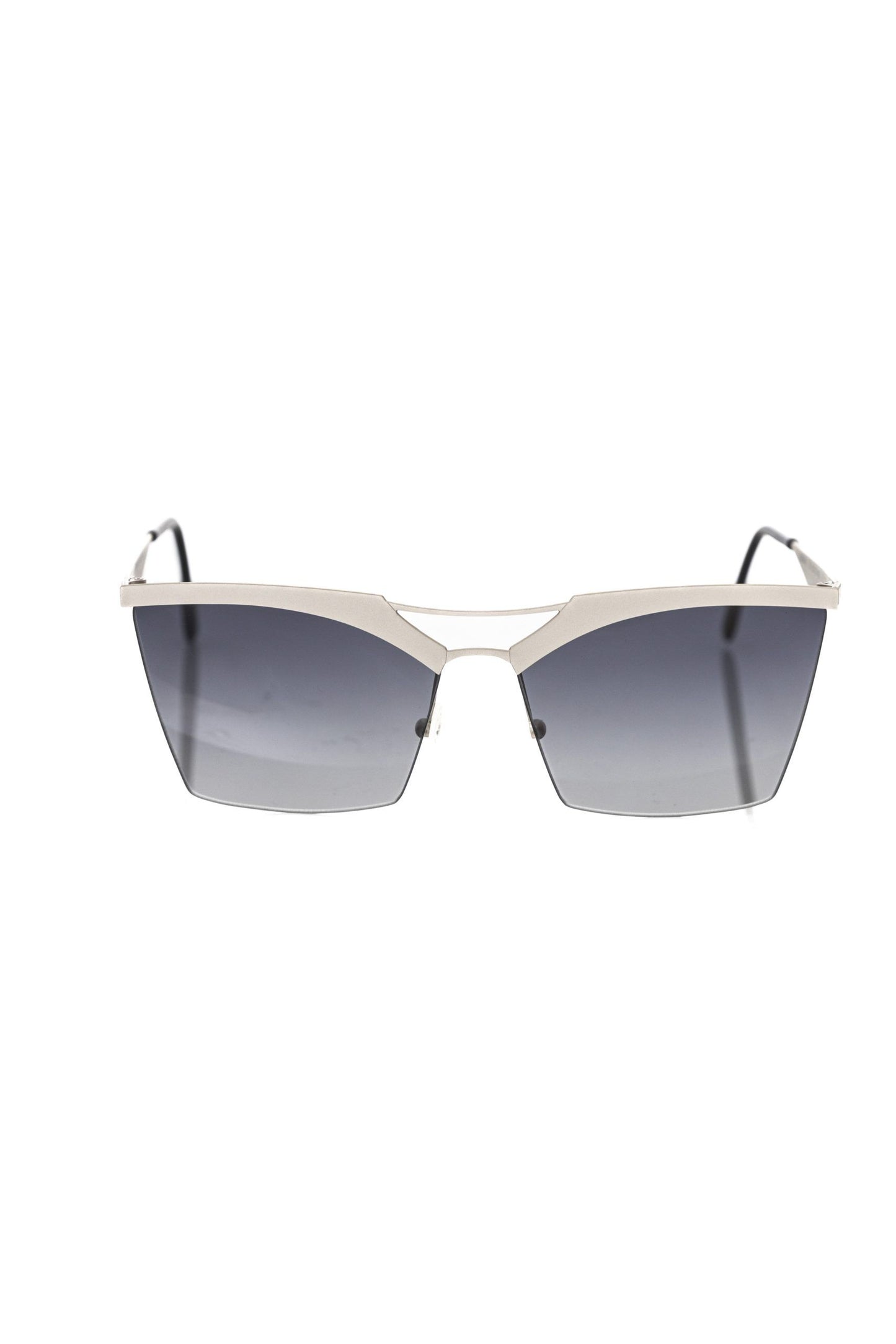 Lunettes de soleil argentées métallisées Frankie Morello pour femme
