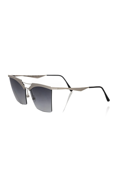 Lunettes de soleil argentées métallisées Frankie Morello pour femme