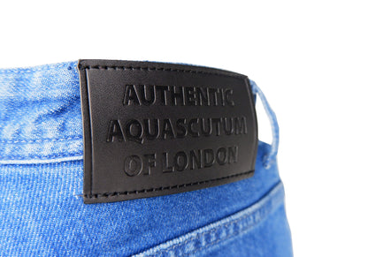 Jeans Aquascutum en coton bleu pour homme
