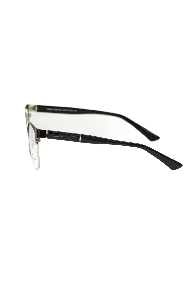 Frankie Morello Black Acetate Women Frame - Chic Clubmaster Style