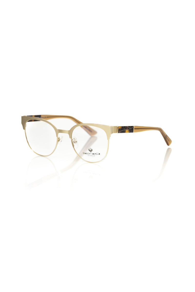 Frankie Morello Gold Acetate Women's Frame - Stylish Eyewear