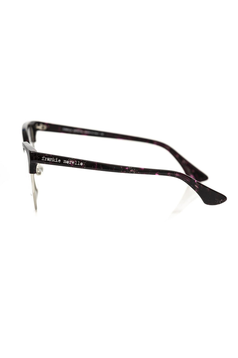 Frankie Morello Burgundy Metallic Women Frame Eyeglasses
