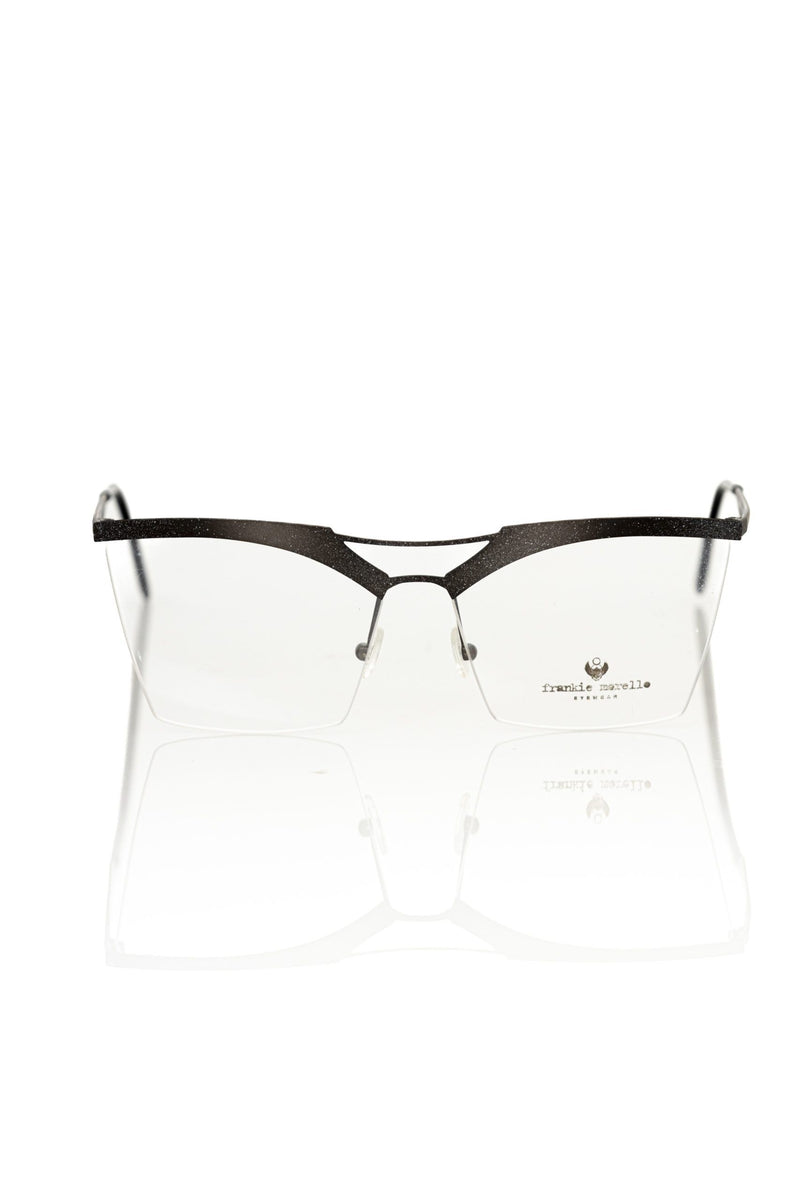Frankie Morello Black Metallic Women's Frame Eyeglasses