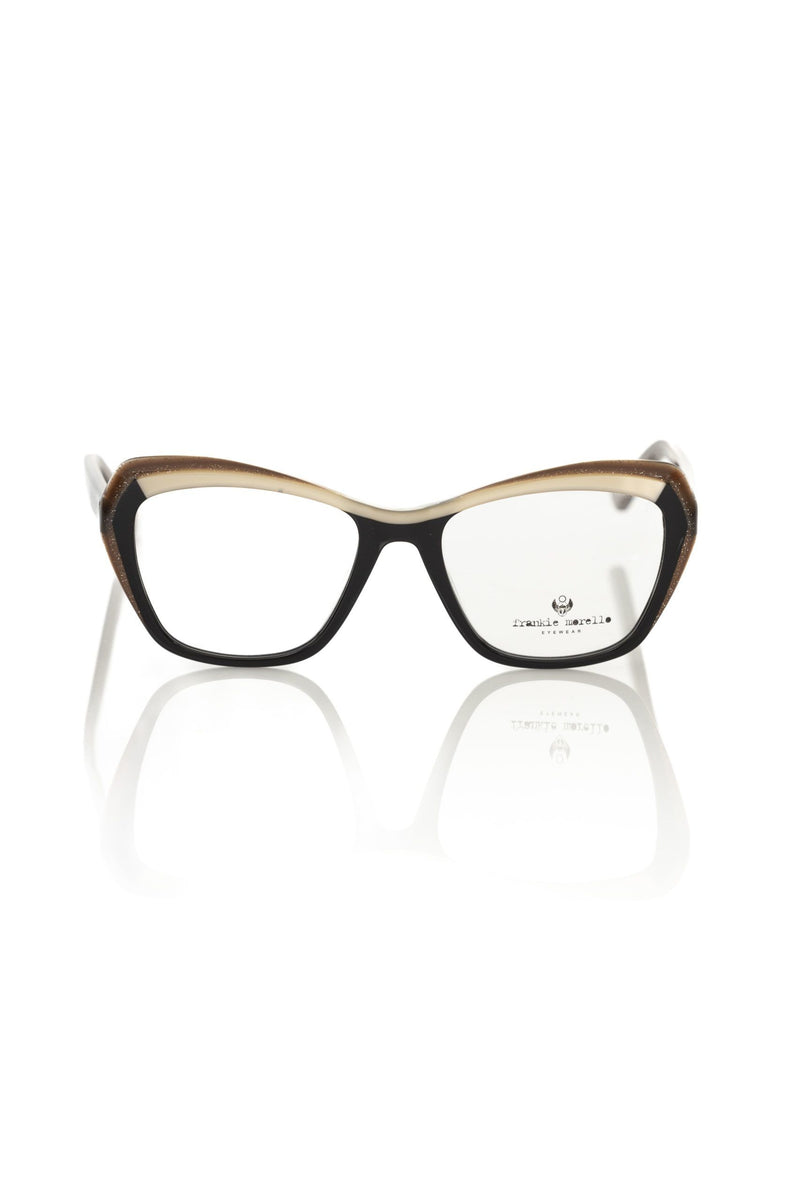 Frankie Morello Black Acetate Cat Eye Women's Eyeglass Frame