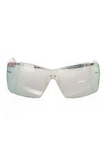 Lunettes de soleil Shield argentées pour femmes Frankie Morello