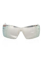 Lunettes de soleil pare-soleil argentées métalliques pour femmes de Frankie Morello