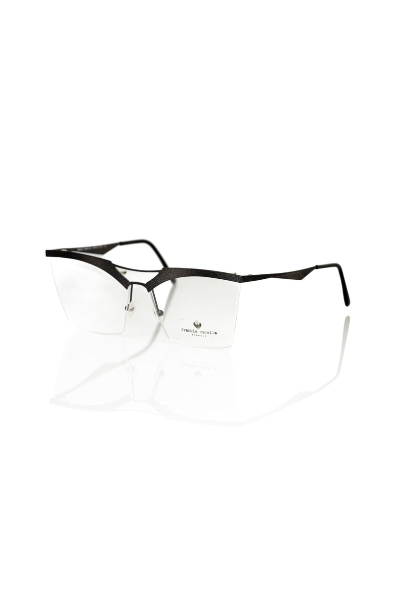 Frankie Morello Black Metallic Women's Frame Eyeglasses