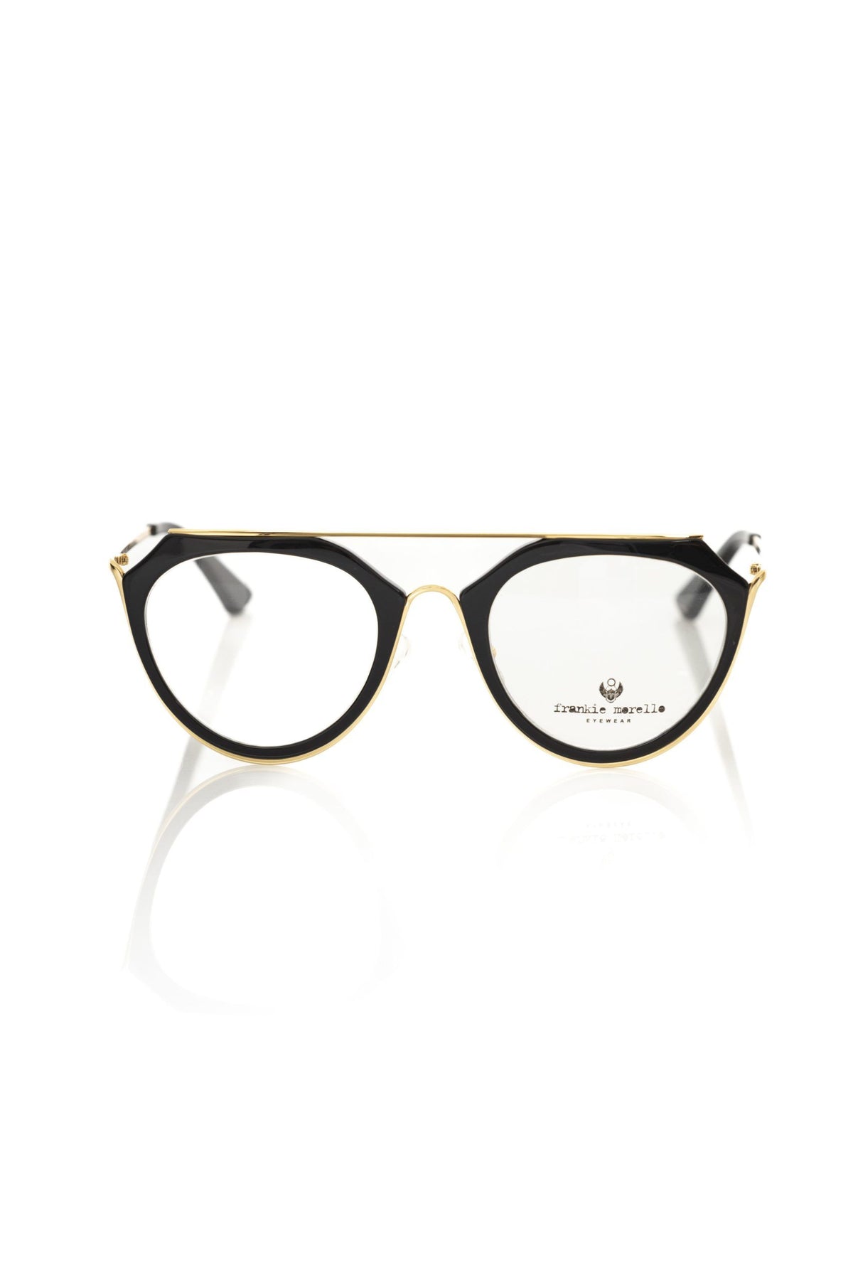 Lunettes de vue Aviateur Frankie Morello avec accents dorés